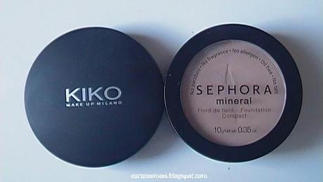 Kiko Soft Focus Compact 03 VS Sephora Mineral Foundation Compact R30