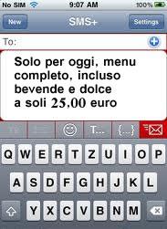 sms per ristoranti e hotel