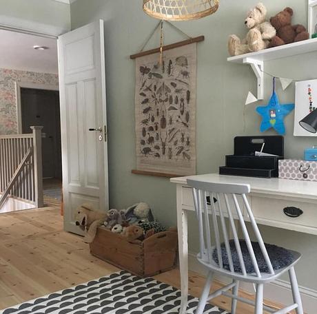 Una vecchia casa di campagna in Svezia L'immagine può contenere: spazio al chiuso