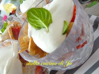 Coppe di fragole con crema al mascarpone e menta Coppe di fragole con crema al mascarpone e menta