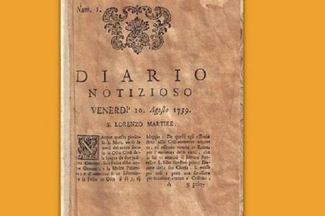 Diario Notizioso: il primo quotidiano d’Italia è nato a Napoli Diario Notizioso: il primo quotidiano d’Italia è nato a Napoli
