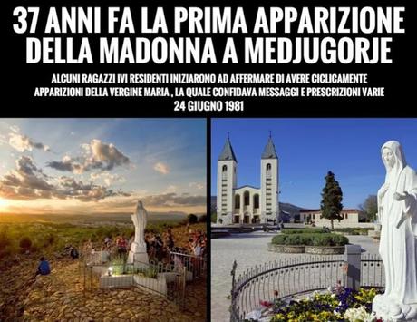 37 anni fa la prima apparizione della Madonna a Medjugorje 37 anni fa la prima apparizione della Madonna a Medjugorje
