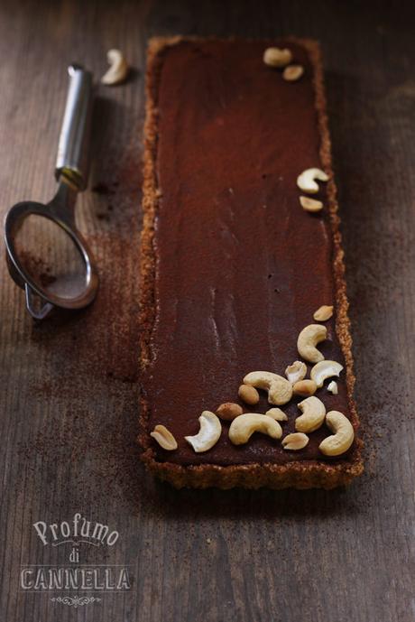 Crostata al cioccolato e mou – senza cottura No bake tart