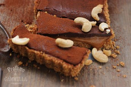 Crostata al cioccolato e mou – senza cottura Crostata twix senza cottura