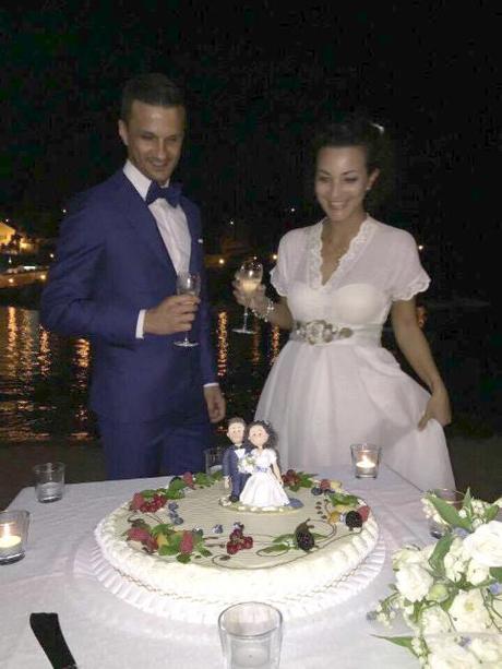 Il cake topper di Laura – col vestito ‘vintage’ il cake topper marymade.it sulla torta di Laura