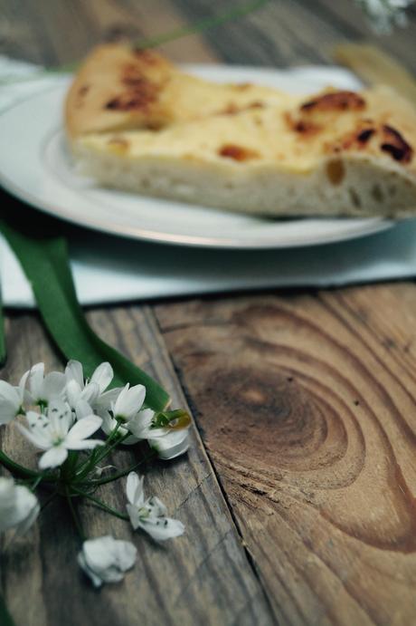 Le piante lungo il sentiero nel bosco .... l' aglio orsino focaccia