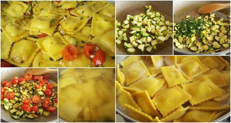 Ravioli alla cernia e ricotta con zucchine e pomodorini https://lericettediclaudiaeandre.blogspot.com/