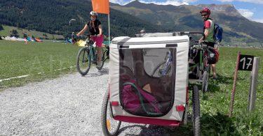 Bicicletta con bambini in Val Venosta: il lago di Resia Bicicletta con bambini in Val Venosta: il lago di Resia