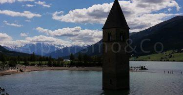 Bicicletta con bambini in Val Venosta: il lago di Resia Bicicletta con bambini in Val Venosta: il lago di Resia