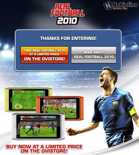 Vinci un Nokia N8 con Gameloft e Real Football 2010