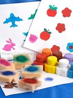 Homemade stencils for kids