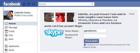 Le bugie di Facebook: Skype e Facebook