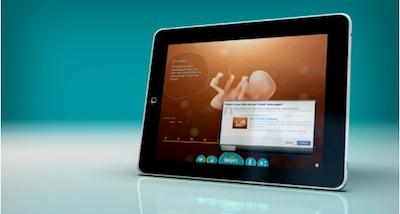 La gravidanza virtuale su iPad da Pampers