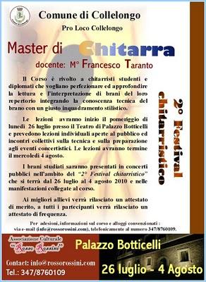 Master di Chitarra del Maestro Francesco Taranto