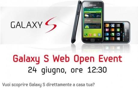 Presentazione Ufficiale Samsung Galaxy S live, Giovedì 24/06 ore 12.30