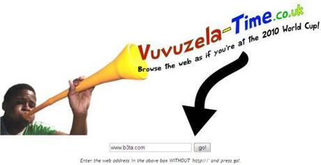 Il tuo sito-blog con le Vuvuzelas di sottofondo