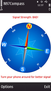 Trasforma Nokia bussola Compass