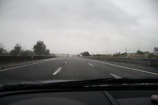 temporale in autostrada