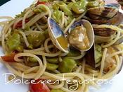 Spaghetti vongole fave