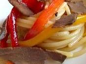 Spaghetto aglio, olio, peperoni foie gras'' maiale