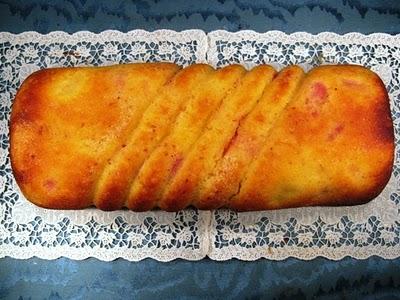 Un plum cake rosa pesca per Marghe