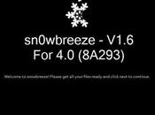 Jailbreak iPhone iPod Touch Sn0wbreeze Windows