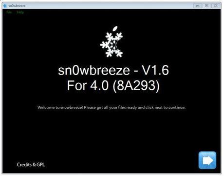 Jailbreak iOS 4 iPhone 3G 3GS iPod Touch 2G con Sn0wbreeze 1.6 Windows