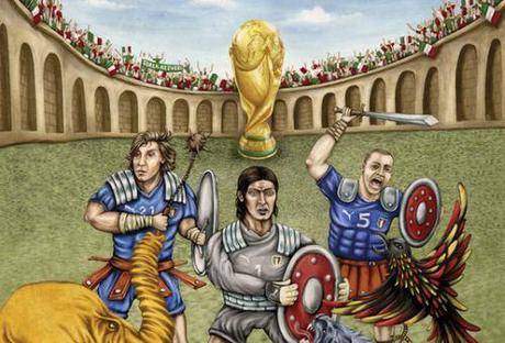 33 illustrazioni con tema i Mondiali di Calcio