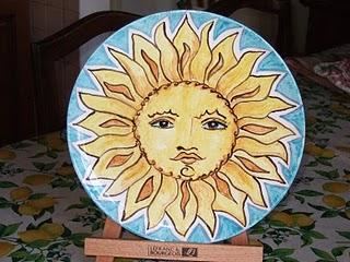 Il sole e le mie ceramiche