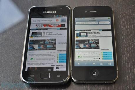 Amoled vs. Retina , ovvero Samsung Galaxy S vs. iPhone 4