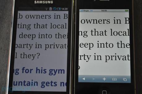 Amoled vs. Retina , ovvero Samsung Galaxy S vs. iPhone 4