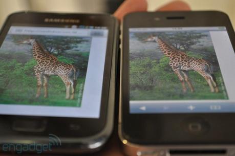 Amoled vs. Retina , ovvero Samsung Galaxy S vs. iPhone 4