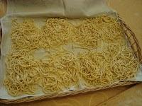 Spaghetti alla chitarra con gamberi e ginseng