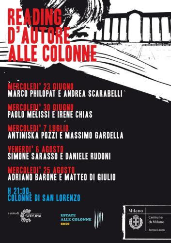 Reading d’autore alle colonne: Irene Chias e Paolo Melissi