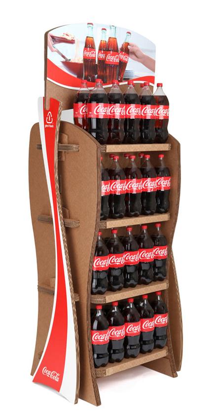 Visual merchandising: gli espositori della Coca Cola diventano 