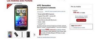 HTC Sensation disponibile in Francia