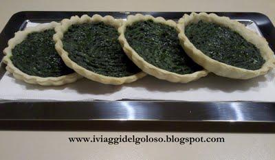 TARTELLETTE DI SPINACI E RICOTTA