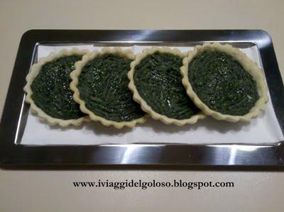 TARTELLETTE DI SPINACI E RICOTTA