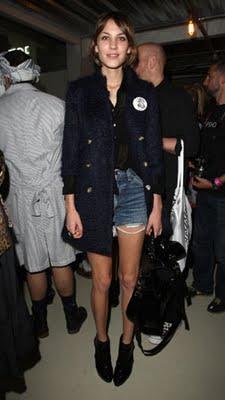 Alexa Chung likes her jeans shorts!