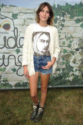 Alexa Chung likes her jeans shorts!