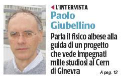 Intervista al fisico Paolo Giubellino