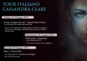 Tour italiano per Cassandra Clare – Programma