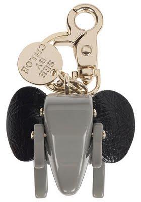 See by Chloé Big Foot Elephant Keyfob