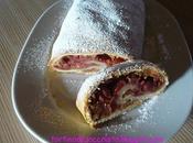 Strudel ricotta ciliegie amaretti