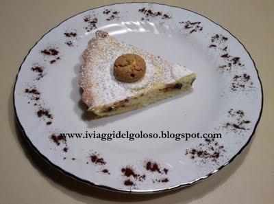 TORTA DI RICOTTA CIOCCOLATO E AMARETTI