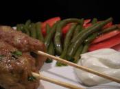 Kofta ovvero Polpettine carne d'agnello speziate salsa bianca alla Menta