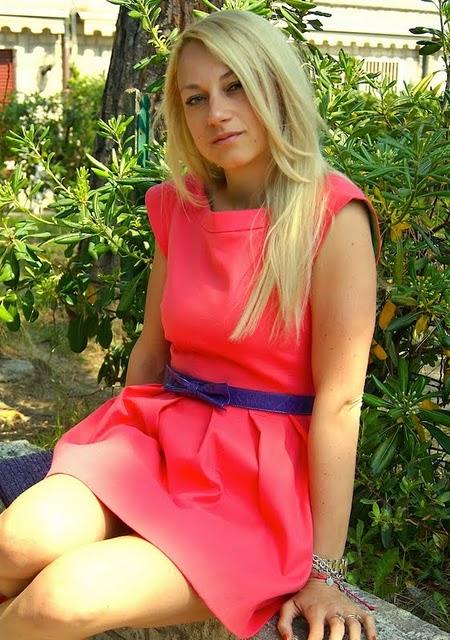 Coral dress