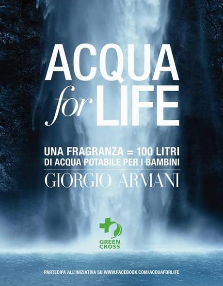 Acqua for Life challenge Giorgio Armani