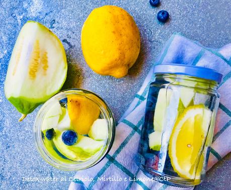 Detox Water - Acqua depurativa al Cetriolo, Mirtillo e Limone Detox Water - Acqua depurativa al Cetriolo, Mirtillo e Limone