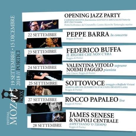 Concerti alla Reggia di Portici e al Granatello: il programma e i vip che verranno Concerti alla Reggia di Portici e al Granatello: il programma e i vip che verranno